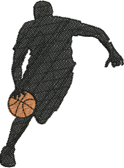 Matriz de Bordado Jogador de Basquete 02