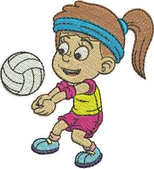 Matriz de Bordado Jogadora de Volei 02