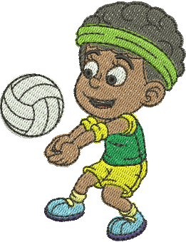Matriz de Bordado Jogador de Volei 04