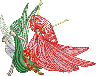 matriz de bordado Fadas 05