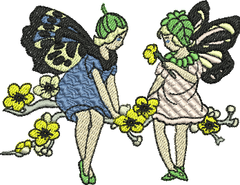 matriz de bordado Fadas 20