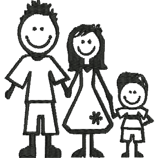 matriz de bordado Família 06