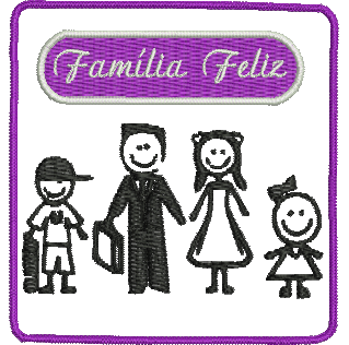 matriz de bordado Família 08