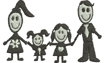 matriz de bordado Família 05