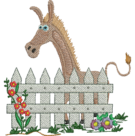 Matriz de Bordado Burrinho 04