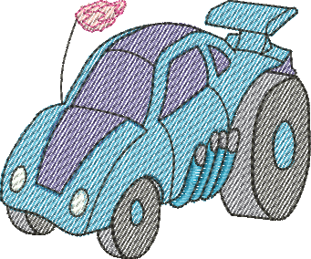 Matriz de Bordado Carrinho de Brinquedo