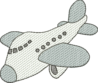 Matriz de Bordado Aviãozinho 04