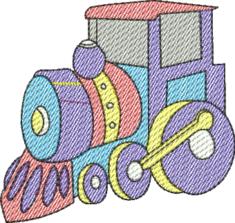 Matriz de Bordado Trenzinho de Brinquedo 04