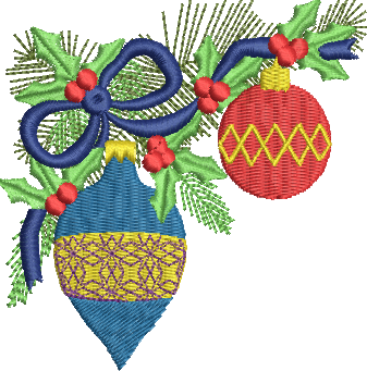 matriz de bordado Enfeite de Natal 15