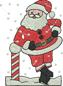matriz de bordado Papai Noel 18