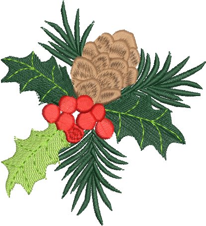 matriz de bordado Enfeite de Natal 22 – Dois Tamanhos