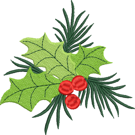 matriz de bordado Enfeite de Natal 23 – Dois Tamanhos