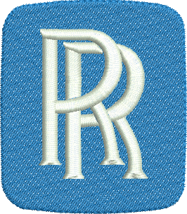 matriz de bordado Logo Rolls Royce 02