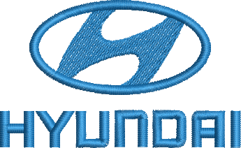 MATRIZ DE BORDADO Logo Hyundai 01