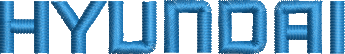 matriz de bordado Logo Hyundai 03
