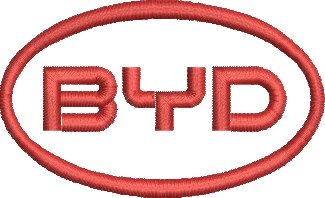 matriz de bordado Logo BYD