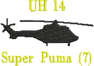 Matriz de Bordado Helicóptero UH14 Super Puma 7