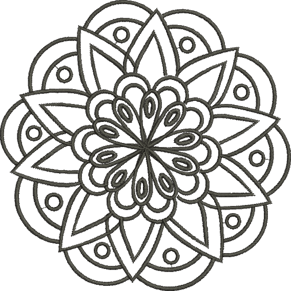 Matriz de Bordado Mandala 01