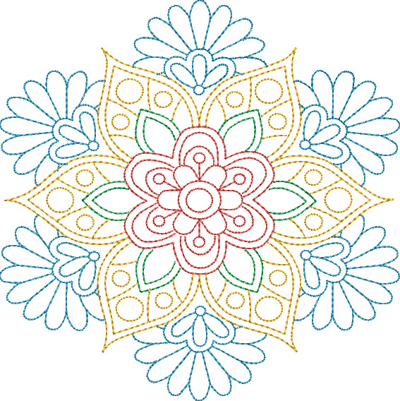 Matriz de Bordado Mandala 02
