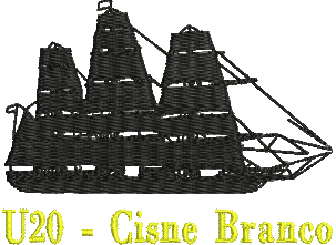 matriz de bordado Navio Veleiro Cisne Branco U20