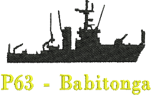 matriz de bordado Navio de Patrulha Classe Bracuí P63 Babitonga