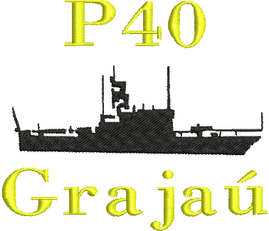 matriz de bordado Navio de Patrulha Classe Grajaú P40