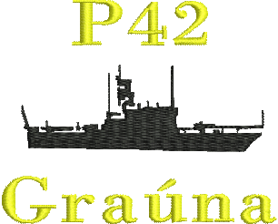matriz de bordado Navio de Patrulha Classe Grajaú P42 Graúna