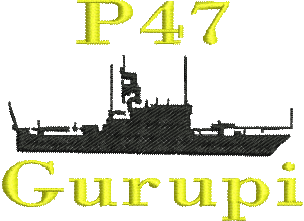 matriz de bordado Navio de Patrulha Classe Grajaú P47 Gurupi