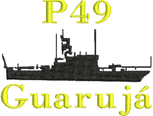 matriz de bordado Navio de Patrulha Classe Grajaú P49 Guarujá