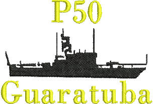 matriz de bordado Navio de Patrulha Classe Grajaú P50 Guaratuba