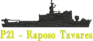 matriz de bordado Navio de Patrulha Fluvial Classe Pedro Teixeira P21 Raposo Tavares
