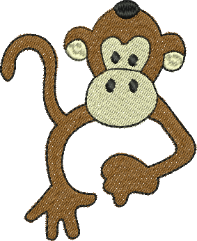 Matriz de Bordado Macaco 26