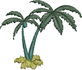 matriz de bordado Palmera 02