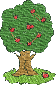 Matriz de Bordado Arvore 03