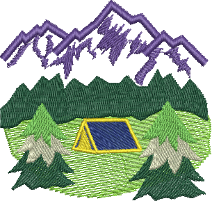 Matriz de Bordado Montanhas
