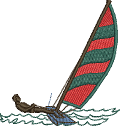 Matriz de Bordado Barco a Vela 06