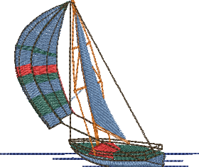 Matriz de Bordado Barco a Vela 10