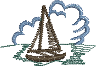 Matriz de Bordado Barco a Vela 12