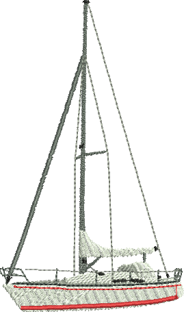 Matriz de Bordado Barco a Vela 16