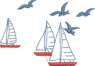 Matriz de Bordado Barco a Vela 19