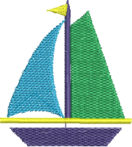 Matriz de Bordado Barco a Vela 21