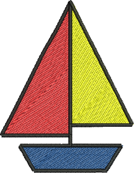 Matriz de Bordado Barco a Vela 22