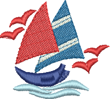 Matriz de Bordado Barco a Vela 23