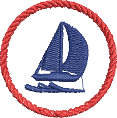 Matriz de Bordado Logo de Barco a Vela