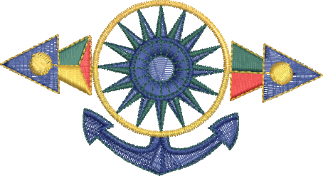 Matriz de Bordado Logo da Companhia Docas do Rio de Janeiro
