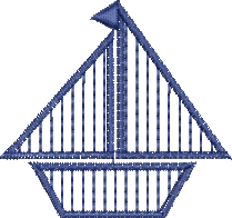 Matriz de Bordado Barco a Vela 25