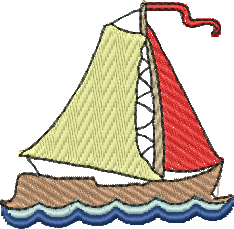 Matriz de Bordado Barco a Vela 26