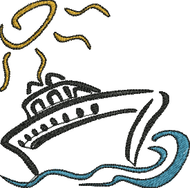 Matriz de Bordado Navio 13