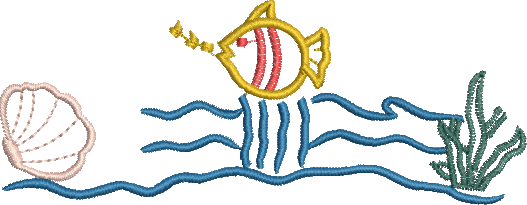 Matriz de Bordado Mar