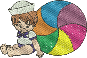 Matriz de Bordado Bebê Marinheiro
